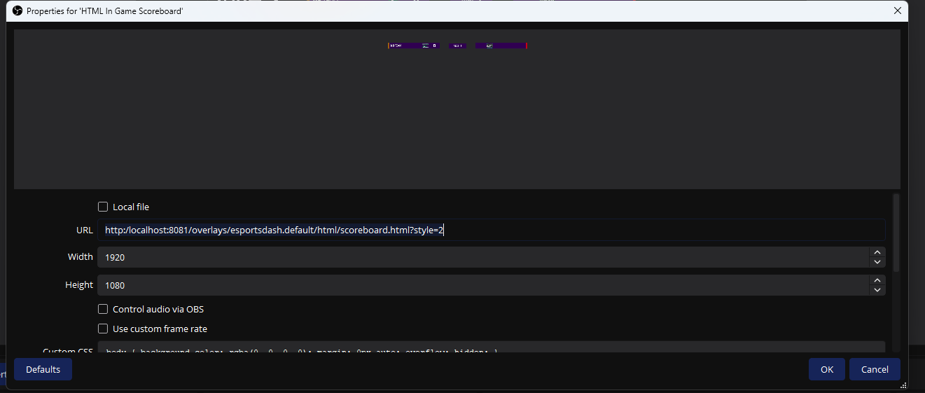 Style Parameters Example